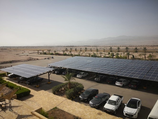 Car park PV canopy — Aqaba branch